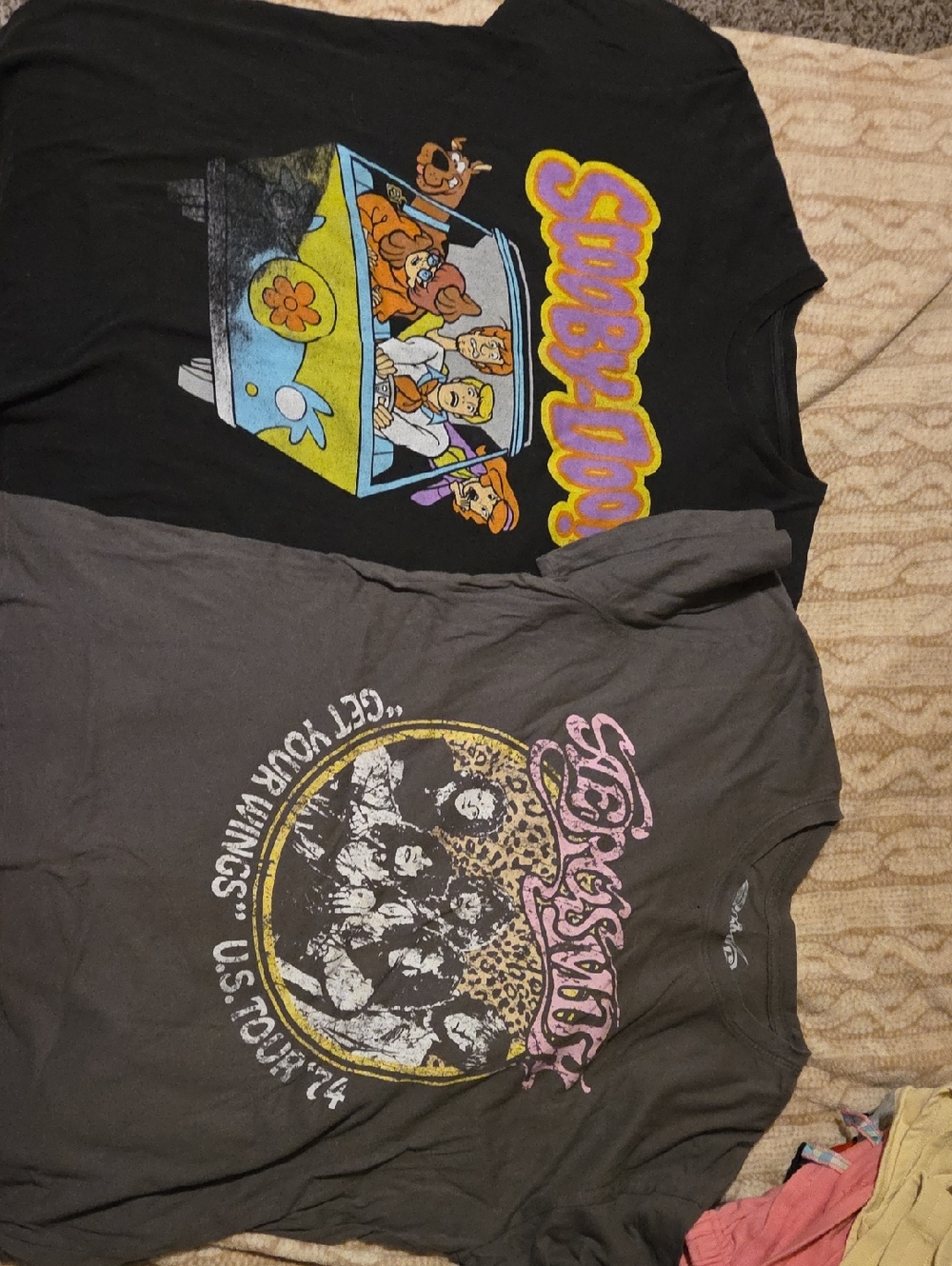 Women's Shirt Bundle. Band Tees And Disney -- Lg & XL